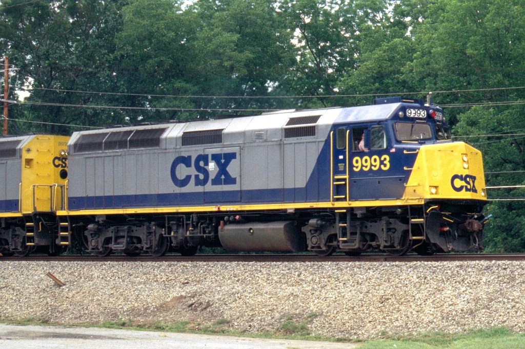 CSX 9993 on SB business train